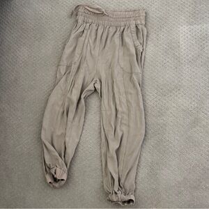 Anthropologie Flowy Pant - High Rise Tie & Ankle Cuff